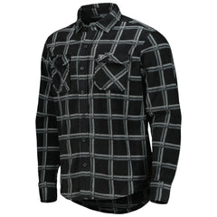Las Vegas Raiders Antigua Industry Flannel Button-Up Shirt Jacket - Black Jackets
