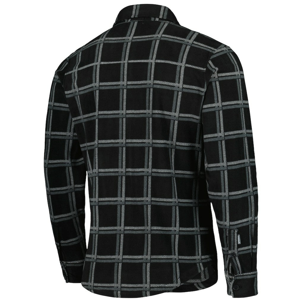 Pittsburgh Steelers Antigua Industry Flannel Button-Up Shirt Jacket - Black Jackets