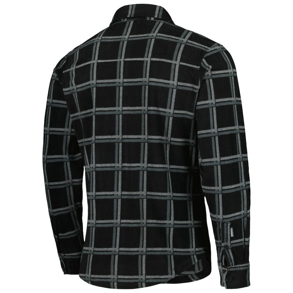 Pittsburgh Steelers Antigua Industry Flannel Button-Up Shirt Jacket - Black Jackets