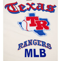 Texas Rangers Pro Standard Cooperstown Collection Old English T-Shirt - Cream T-shirts