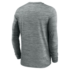Cleveland Browns Sideline Team Velocity Performance Long Sleeve T-Shirt - Heather Gray T-shirts