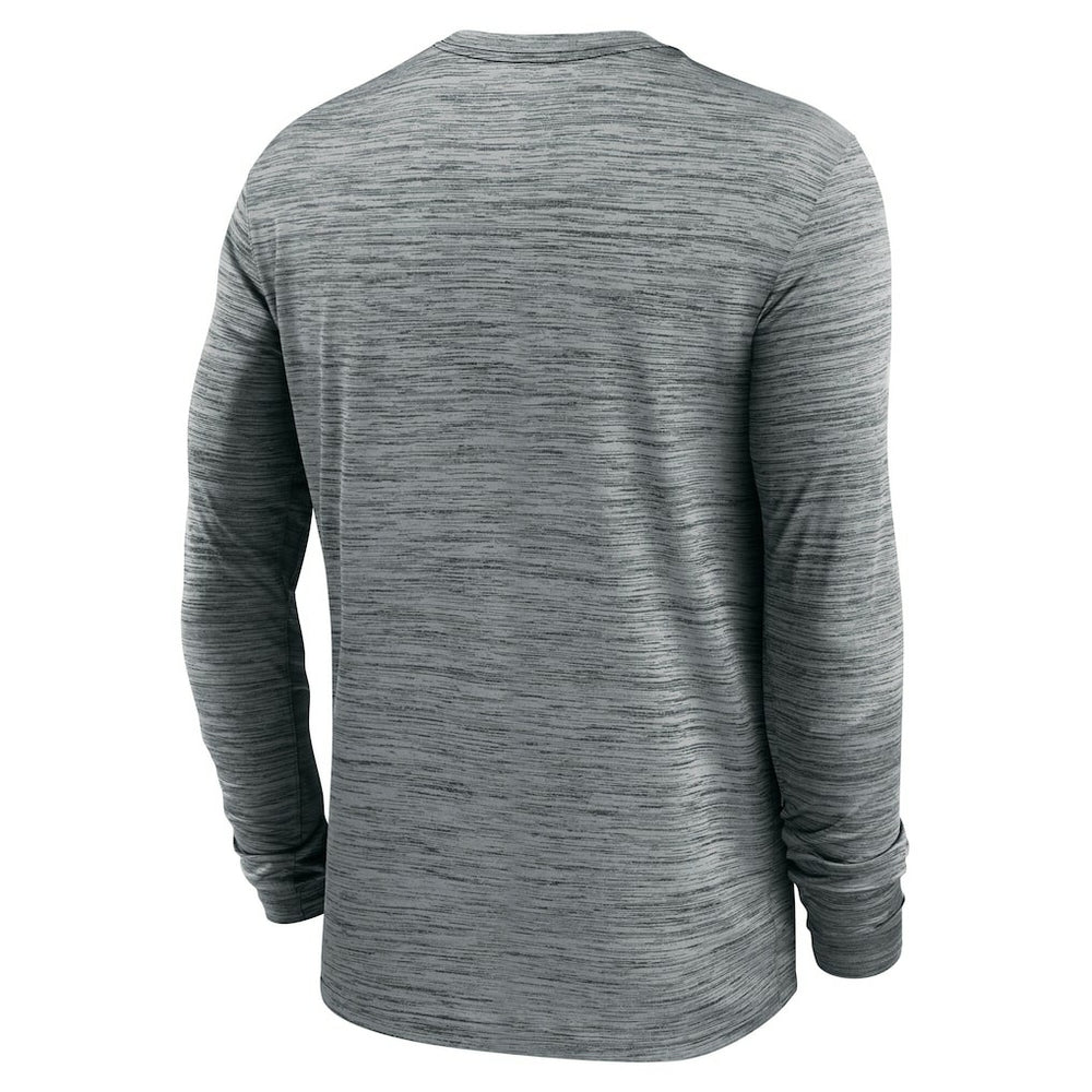 Arizona Cardinals Sideline Team Velocity Performance Long Sleeve T-Shirt - Heather Gray T-shirts