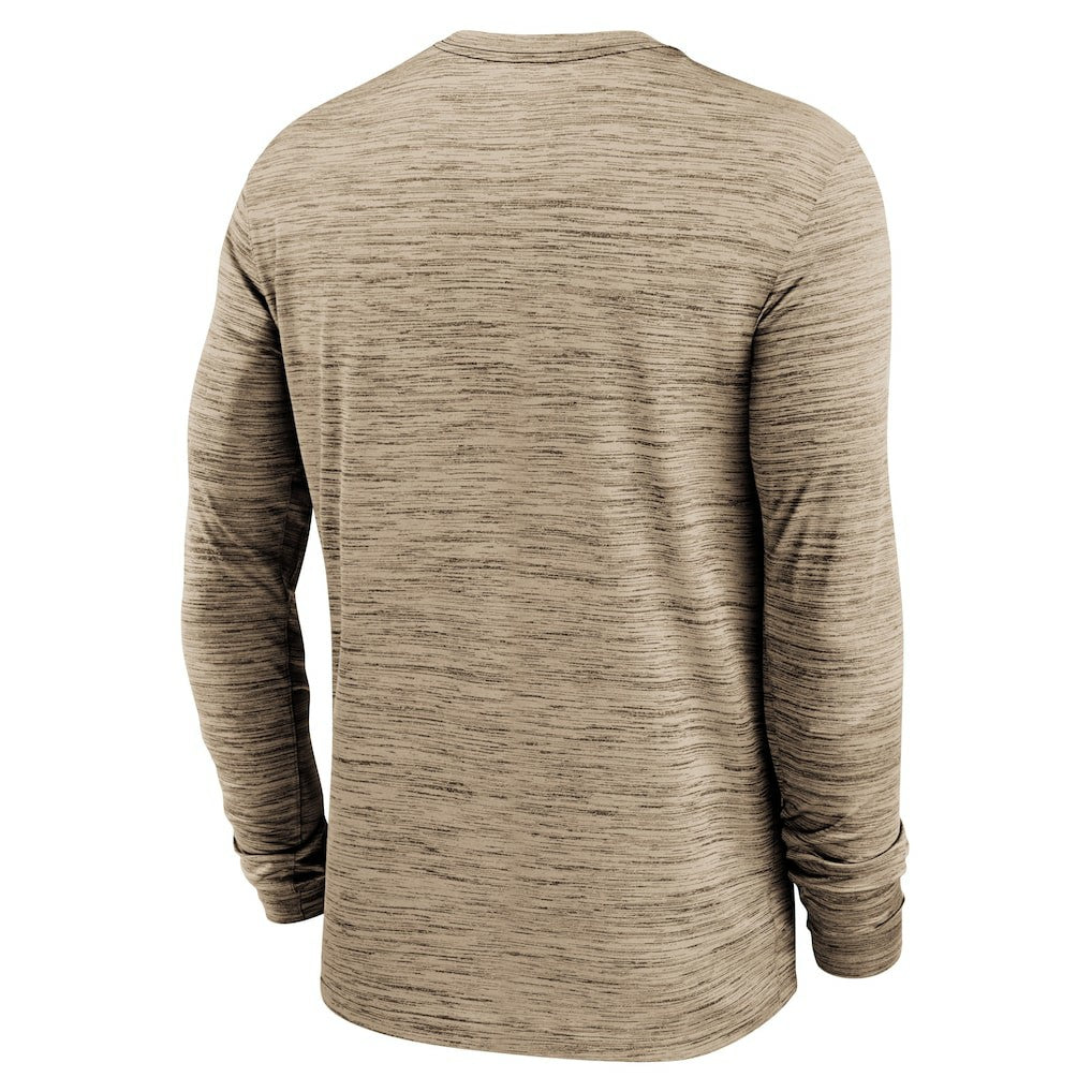 Cleveland Browns Sideline Team Velocity Performance Long Sleeve T-Shirt - Brown T-shirts