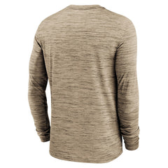 Cleveland Browns Sideline Team Velocity Performance Long Sleeve T-Shirt - Brown T-shirts