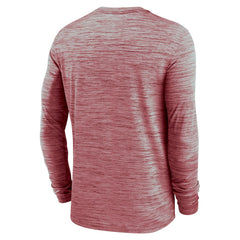 Arizona Cardinals Sideline Team Velocity Performance Long Sleeve T-Shirt - Cardinal T-shirts