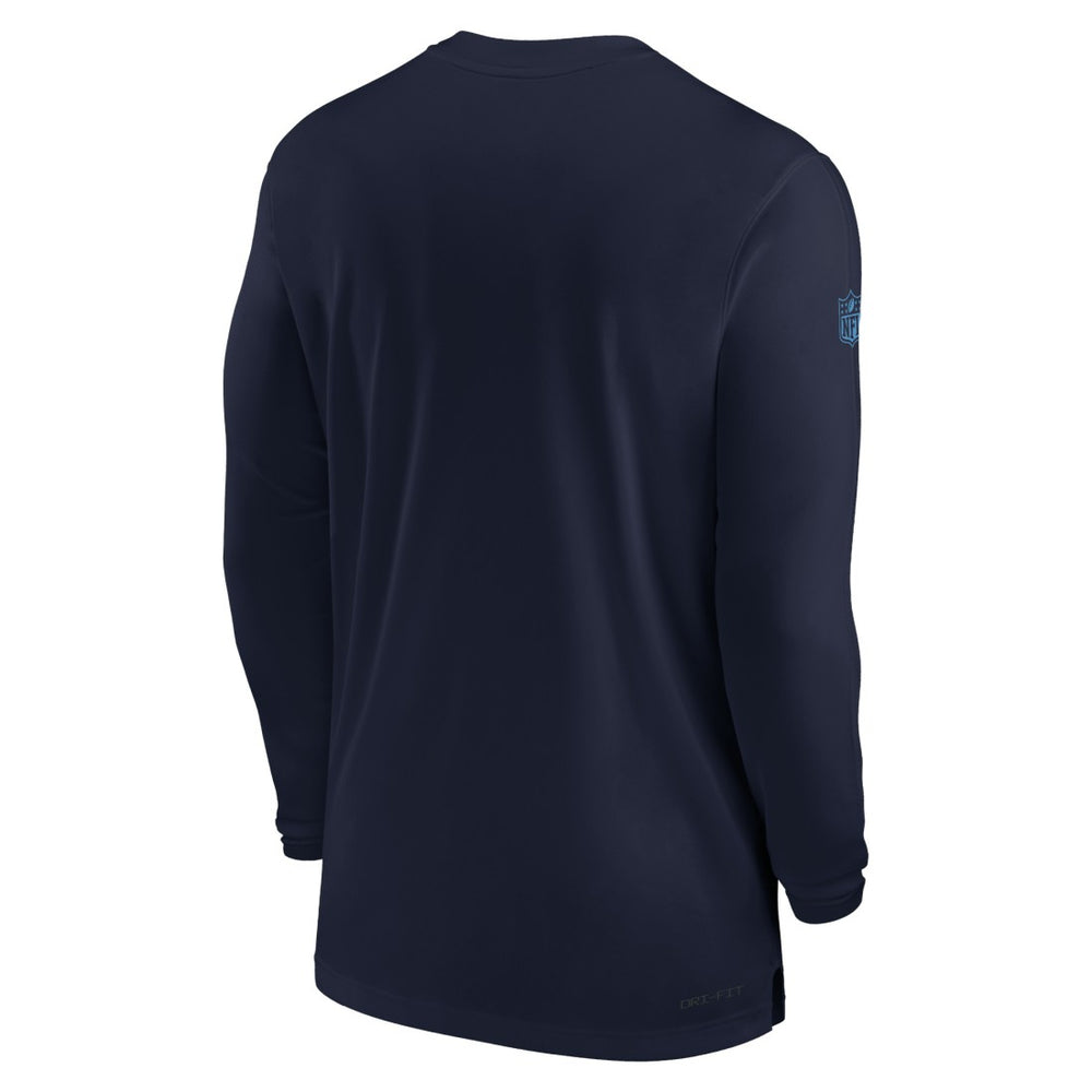 Tennessee Titans Sideline Coach Performance Long Sleeve T-Shirt - Navy T-shirts