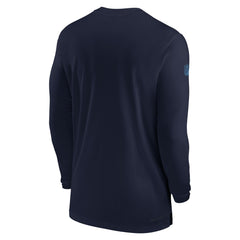 Tennessee Titans Sideline Coach Performance Long Sleeve T-Shirt - Navy T-shirts