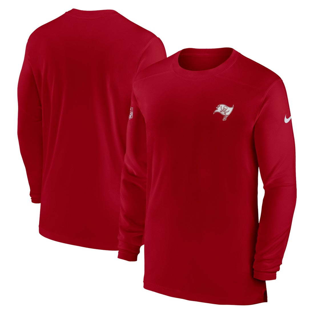 Tampa Bay Buccaneers Sideline Coach Performance Long Sleeve T-Shirt - Red T-shirts