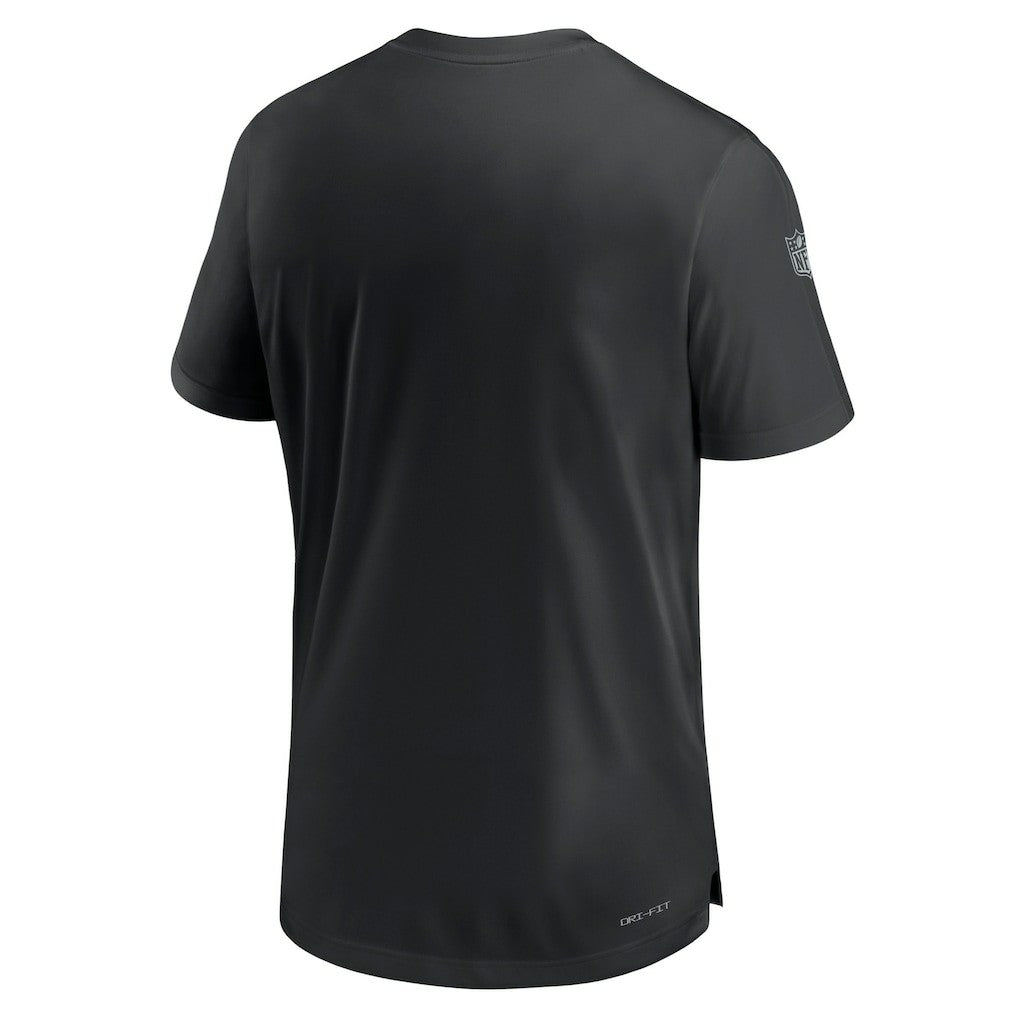 Las Vegas Raiders Sideline Coach Performance T-Shirt - Black T-shirts