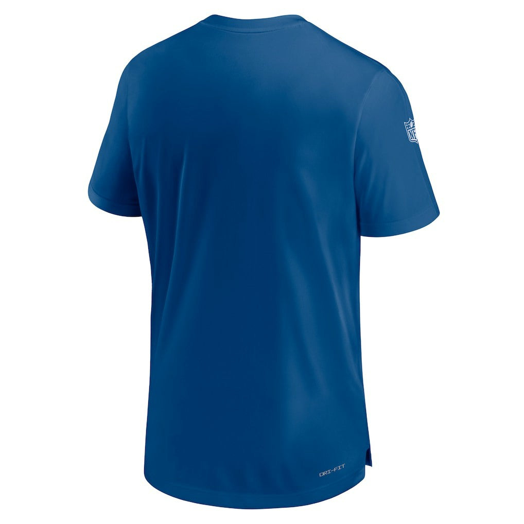 Indianapolis Colts Sideline Coach Performance T-Shirt - Royal T-shirts