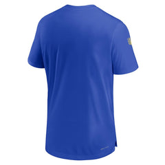 Los Angeles Rams Sideline Coach Performance T-Shirt - Royal T-shirts