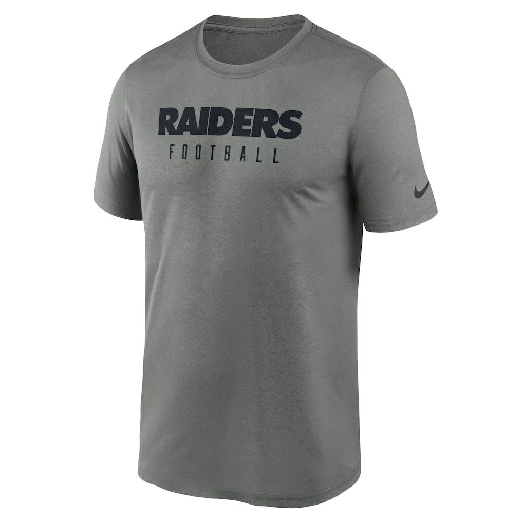 Las Vegas Raiders Sideline Legend Performance T-Shirt - Heather Gray T-shirts