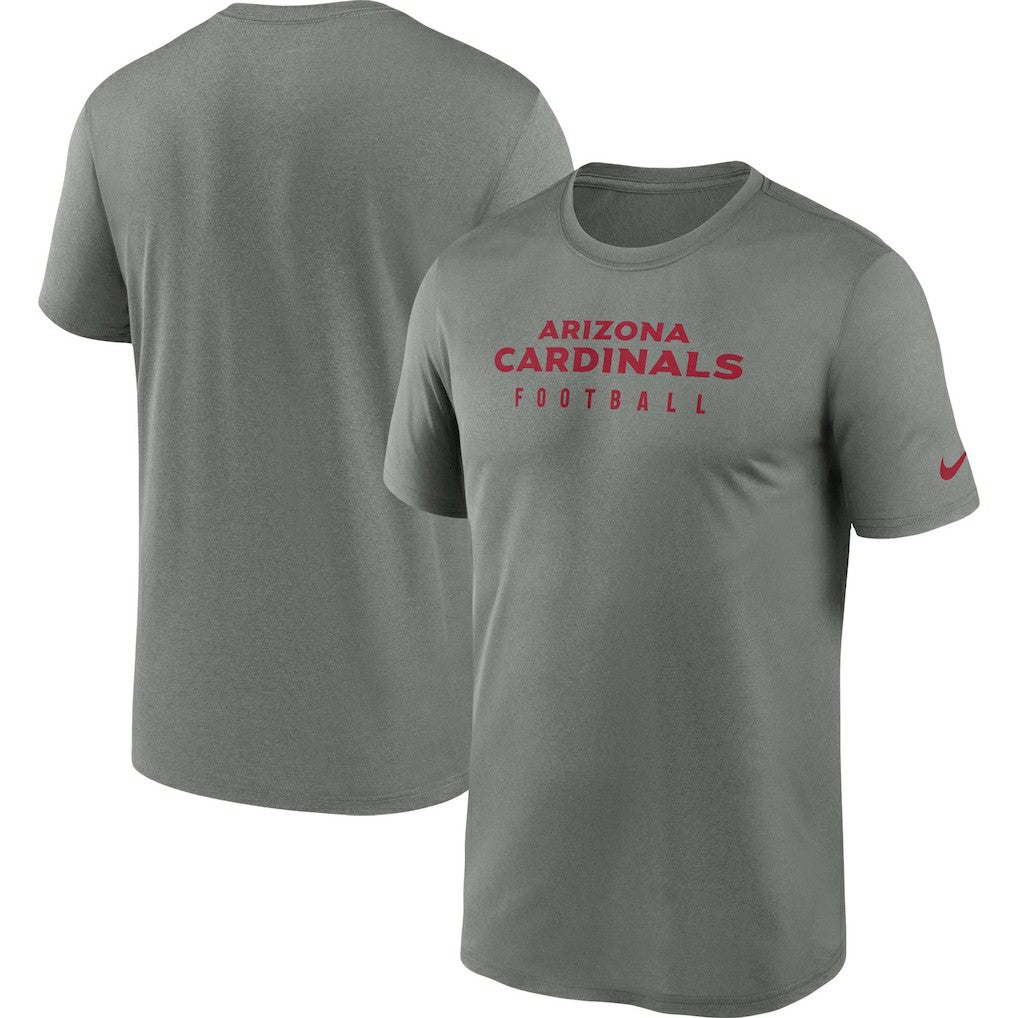 Arizona Cardinals Sideline Legend Performance T-Shirt - Heather Gray T-shirts
