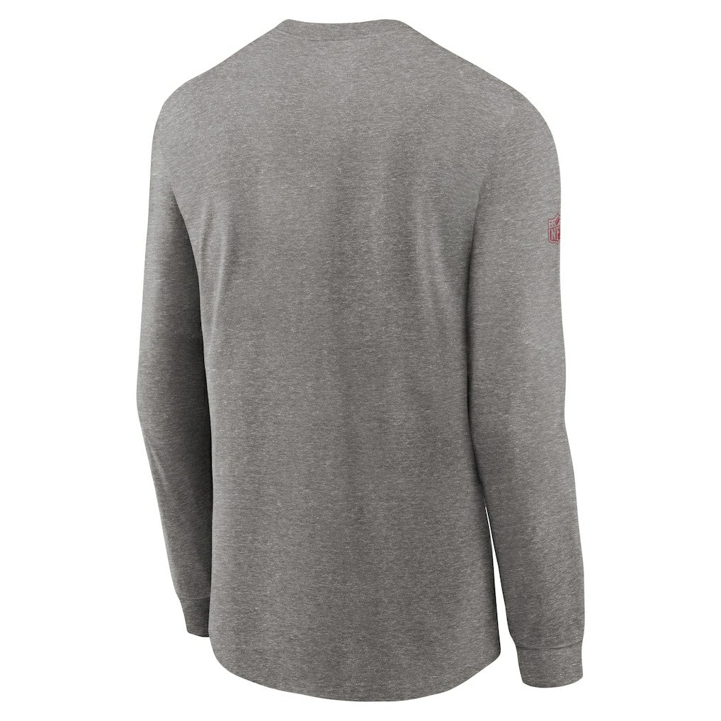 Arizona Cardinals Sideline Performance Long Sleeve T-Shirt - Heather Gray T-shirts