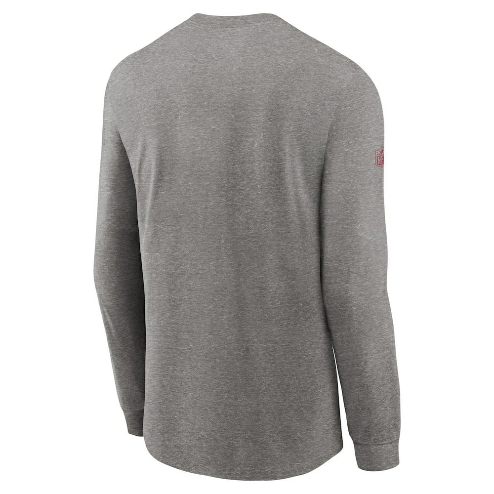 Arizona Cardinals Sideline Performance Long Sleeve T-Shirt - Heather Gray T-shirts