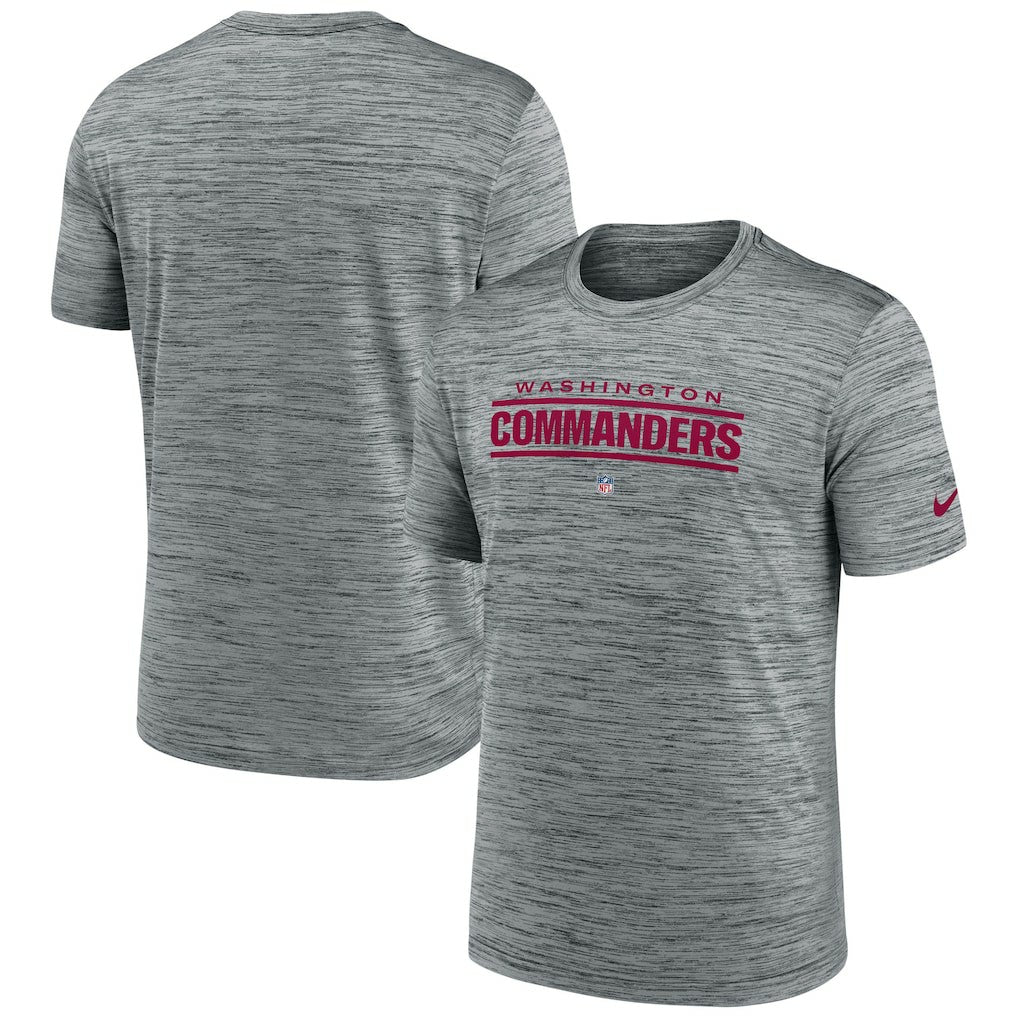 Washington Commanders Velocity Performance T-Shirt - Gray T-shirts