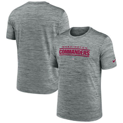 Washington Commanders Velocity Performance T-Shirt - Gray T-shirts