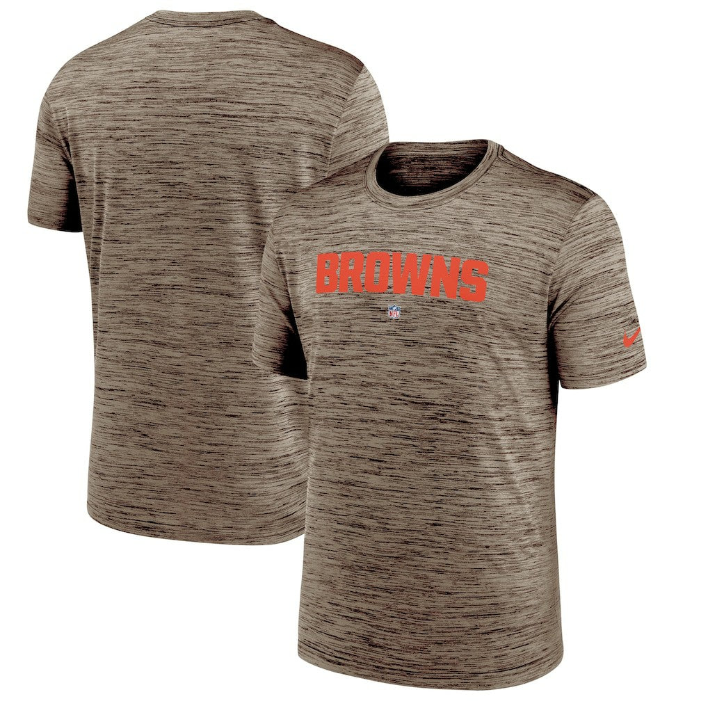 Cleveland Browns Velocity Performance T-Shirt - Brown T-shirts