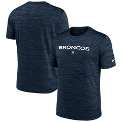 Denver Broncos Velocity Performance T-Shirt - Navy T-shirts