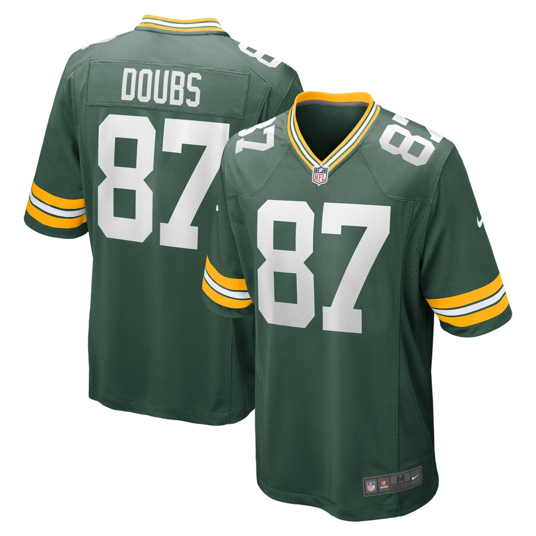 Romeo Doubs Green Bay Packers Game Player Jersey - Green Jerseys
