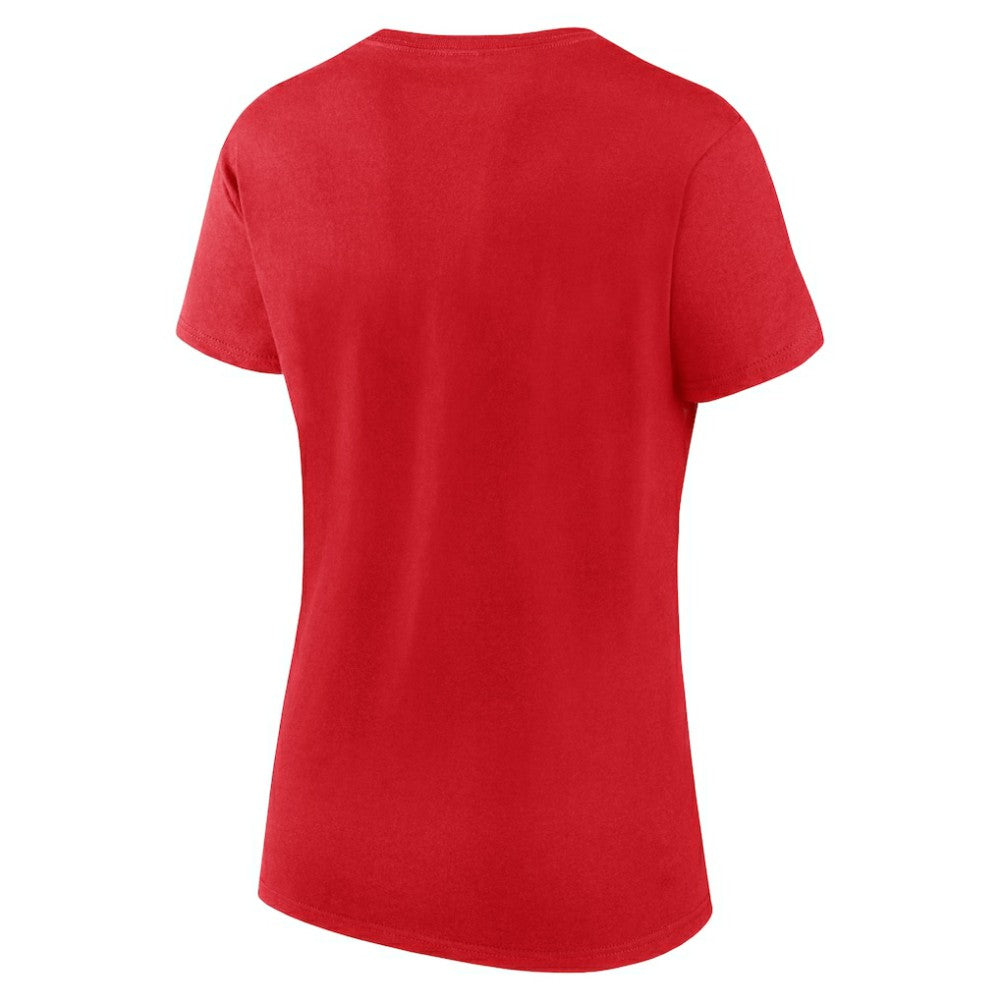 Washington Capitals Fanatics Women's Script T-Shirt & Shorts Set - Red/Heather Gray | US 5025687
