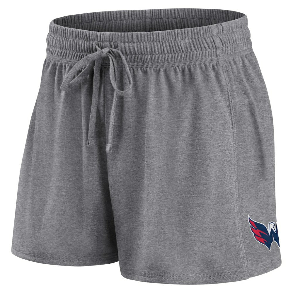 Washington Capitals Fanatics Women's Script T-Shirt & Shorts Set - Red/Heather Gray | US 5025687