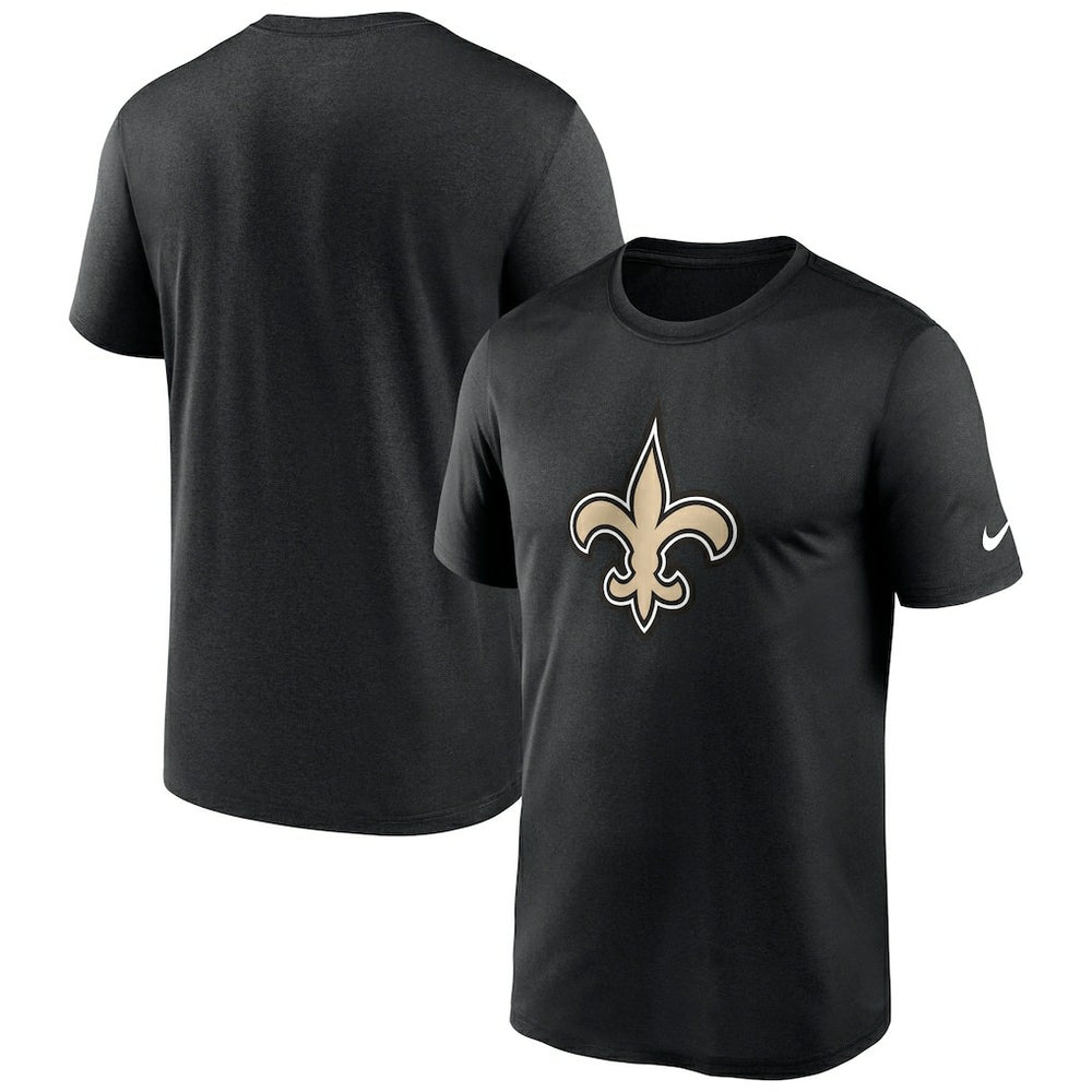 New Orleans Saints Primetime Legend Logo Performance T-Shirt - Black T-shirts