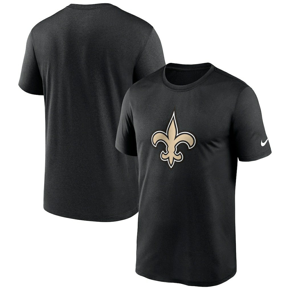 New Orleans Saints Primetime Legend Logo Performance T-Shirt - Black T-shirts
