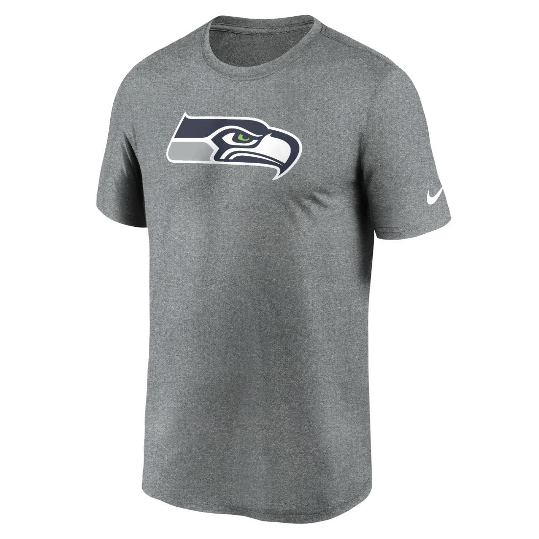 Seattle Seahawks Primetime Legend Logo Performance T-Shirt - Heather Charcoal T-shirts