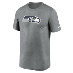 Seattle Seahawks Primetime Legend Logo Performance T-Shirt - Heather Charcoal T-shirts