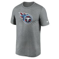 Tennessee Titans Primetime Legend Logo Performance T-Shirt - Heather Charcoal T-shirts