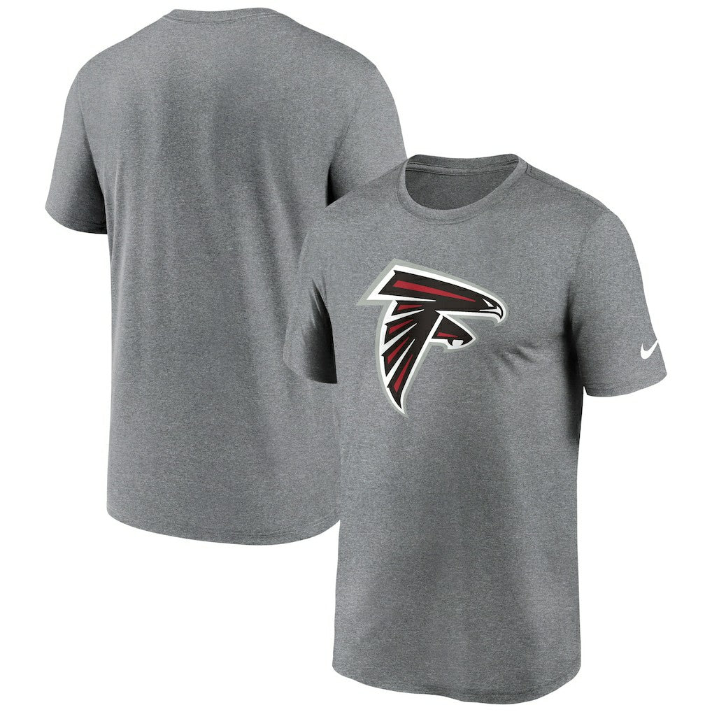 Atlanta Falcons Primetime Legend Logo Performance T-Shirt - Heather Charcoal T-shirts