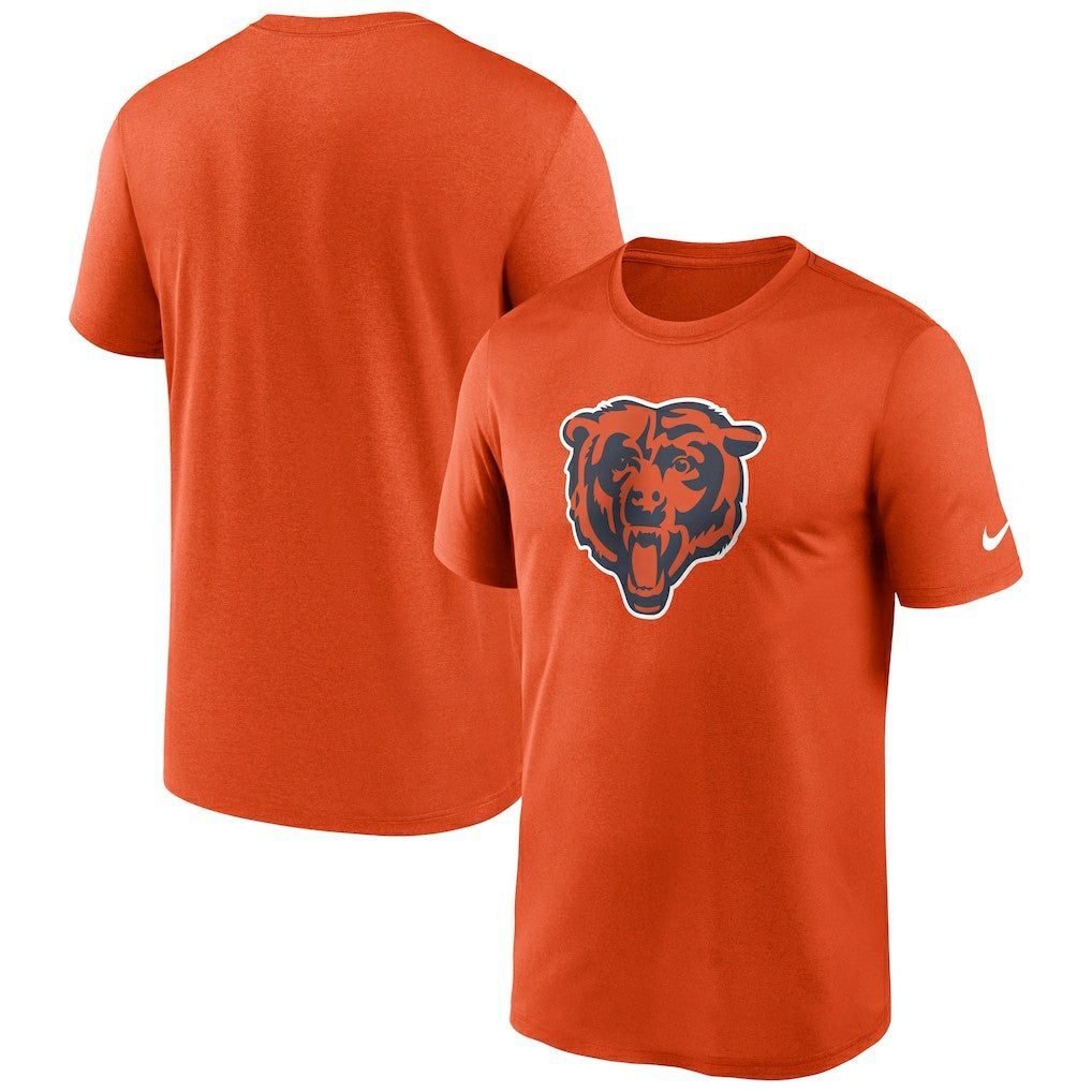 Chicago Bears Primetime Legend Logo Performance T-Shirt - Orange T-shirts