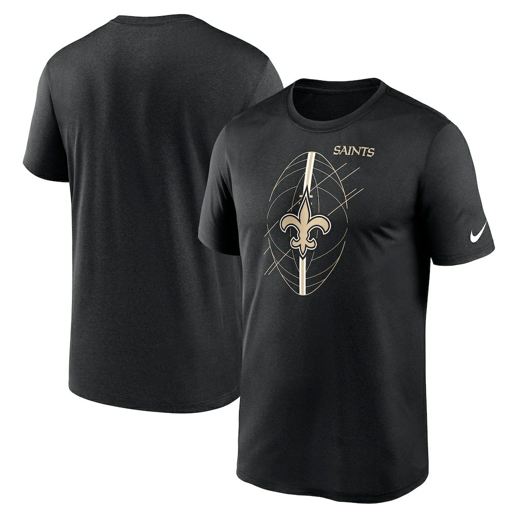 New Orleans Saints Legend Icon Performance T-Shirt - Black T-shirts