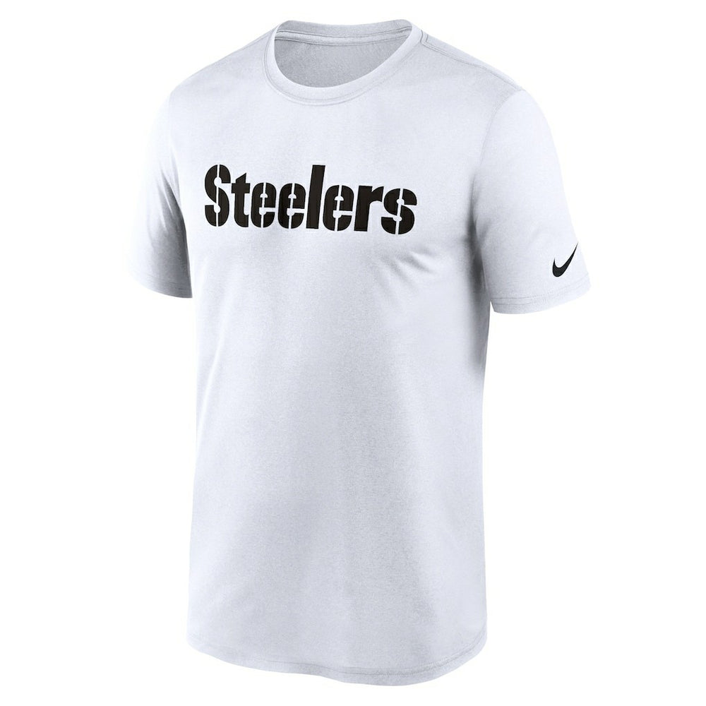 Pittsburgh Steelers Legend Wordmark Performance T-Shirt - White T-shirts