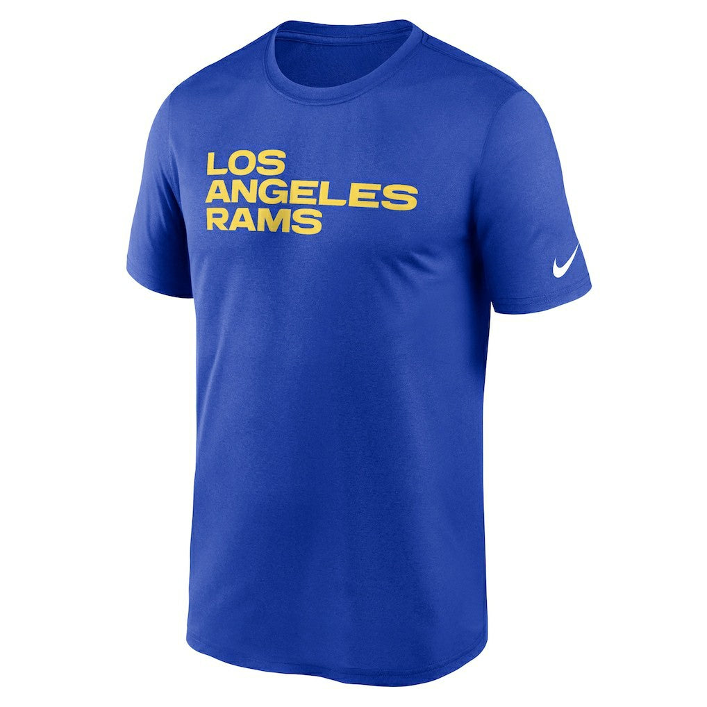 Los Angeles Rams Legend Wordmark Performance T-Shirt - Royal T-shirts