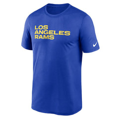 Los Angeles Rams Legend Wordmark Performance T-Shirt - Royal T-shirts