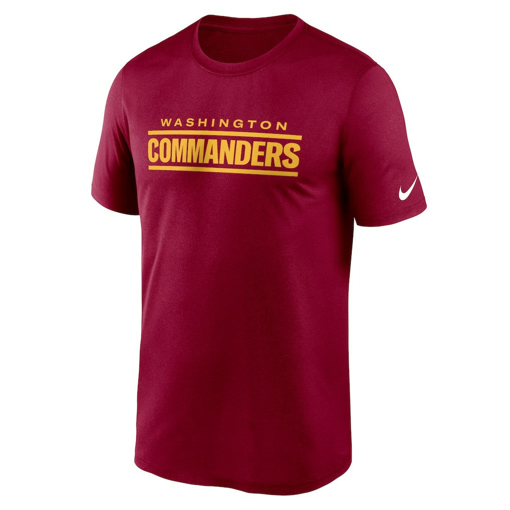Washington Commanders Legend Wordmark Performance T-Shirt - Burgundy T-shirts