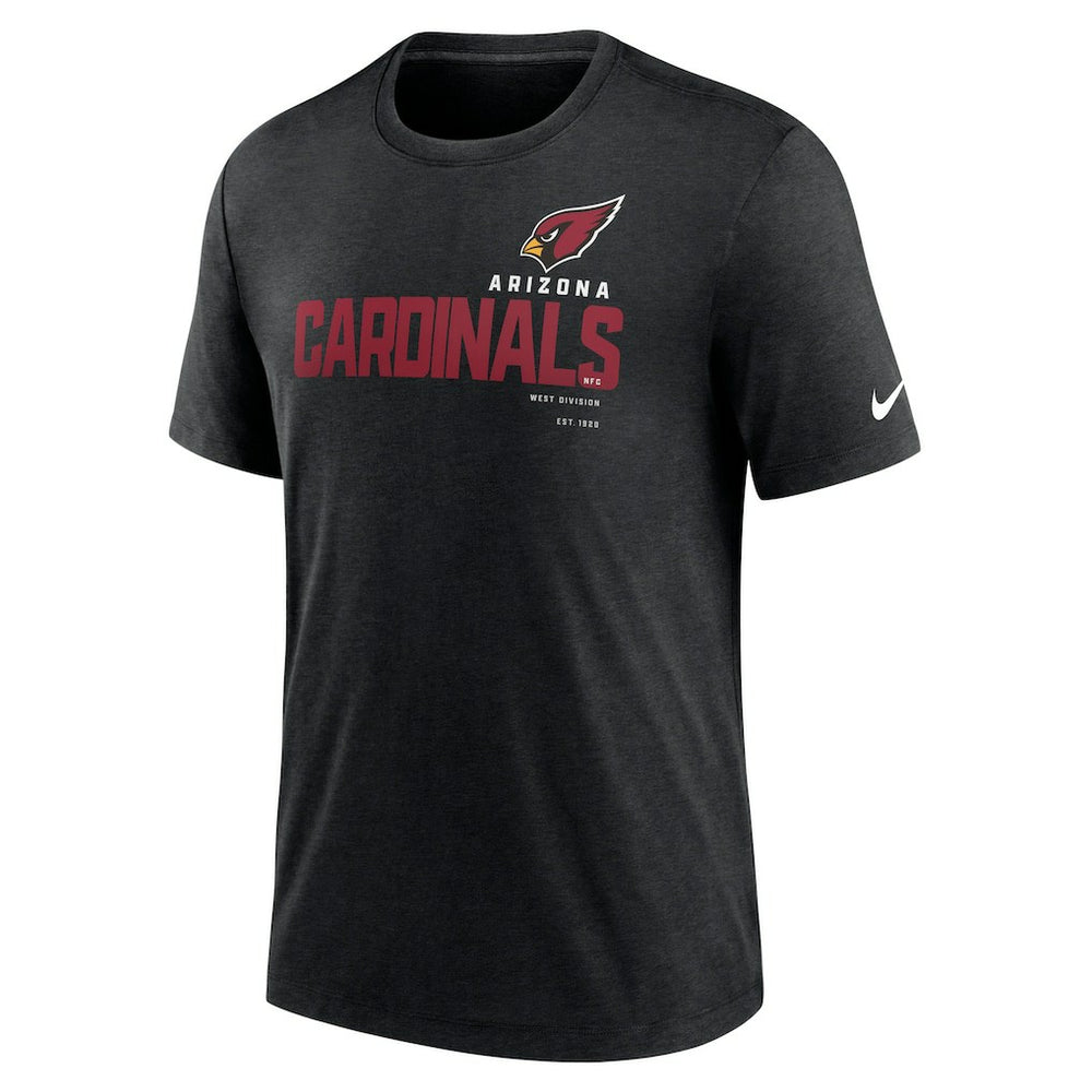 Arizona Cardinals Team Tri-Blend T-Shirt - Heather Black T-shirts