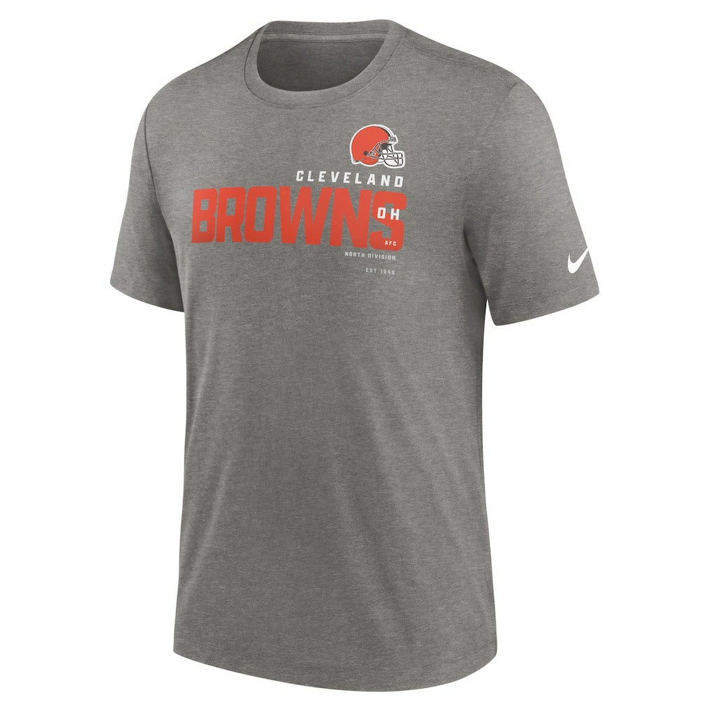 Cleveland Browns Team Tri-Blend T-Shirt - Heather Charcoal T-shirts