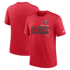 Tampa Bay Buccaneers Team Tri-Blend T-Shirt - Heather Red T-shirts