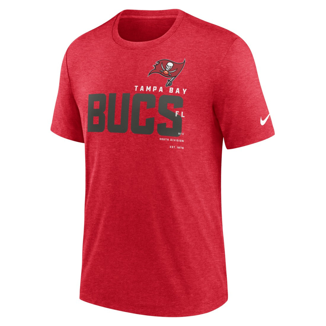 Tampa Bay Buccaneers Team Tri-Blend T-Shirt - Heather Red T-shirts