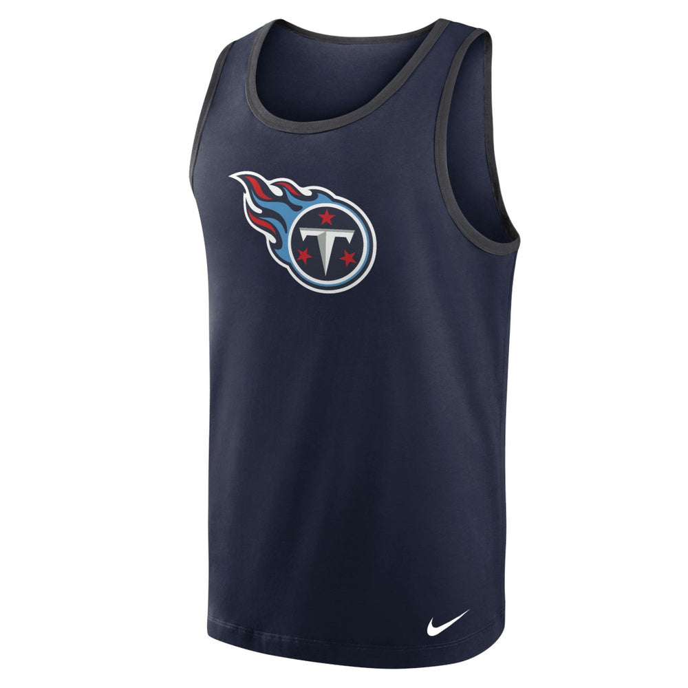 Tennessee Titans Tri-Blend Tank Top - Navy Tops