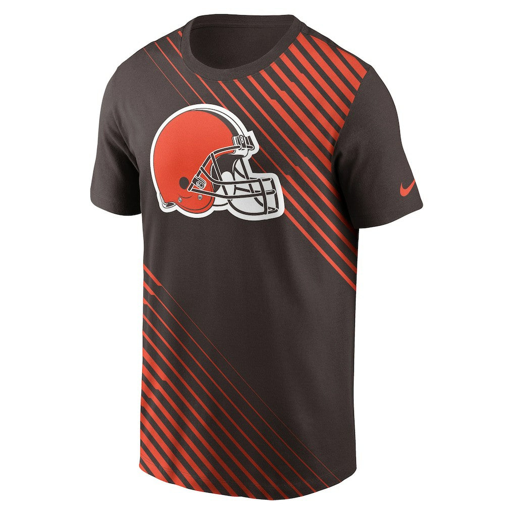 Cleveland Browns Yard Line Fashion Asbury T-Shirt - Brown T-shirts