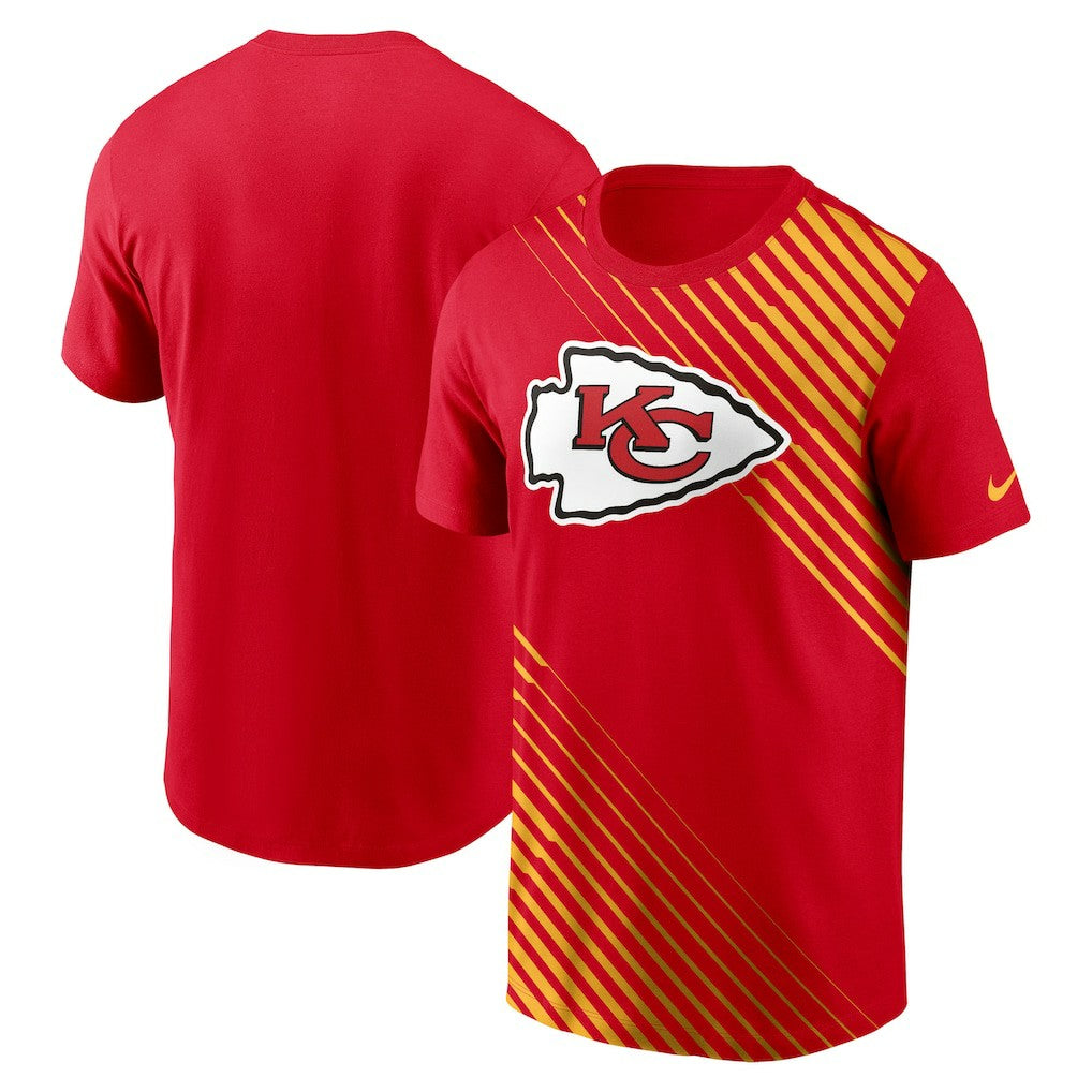 Kansas City Chiefs Yard Line Fashion Asbury T-Shirt - Red T-shirts
