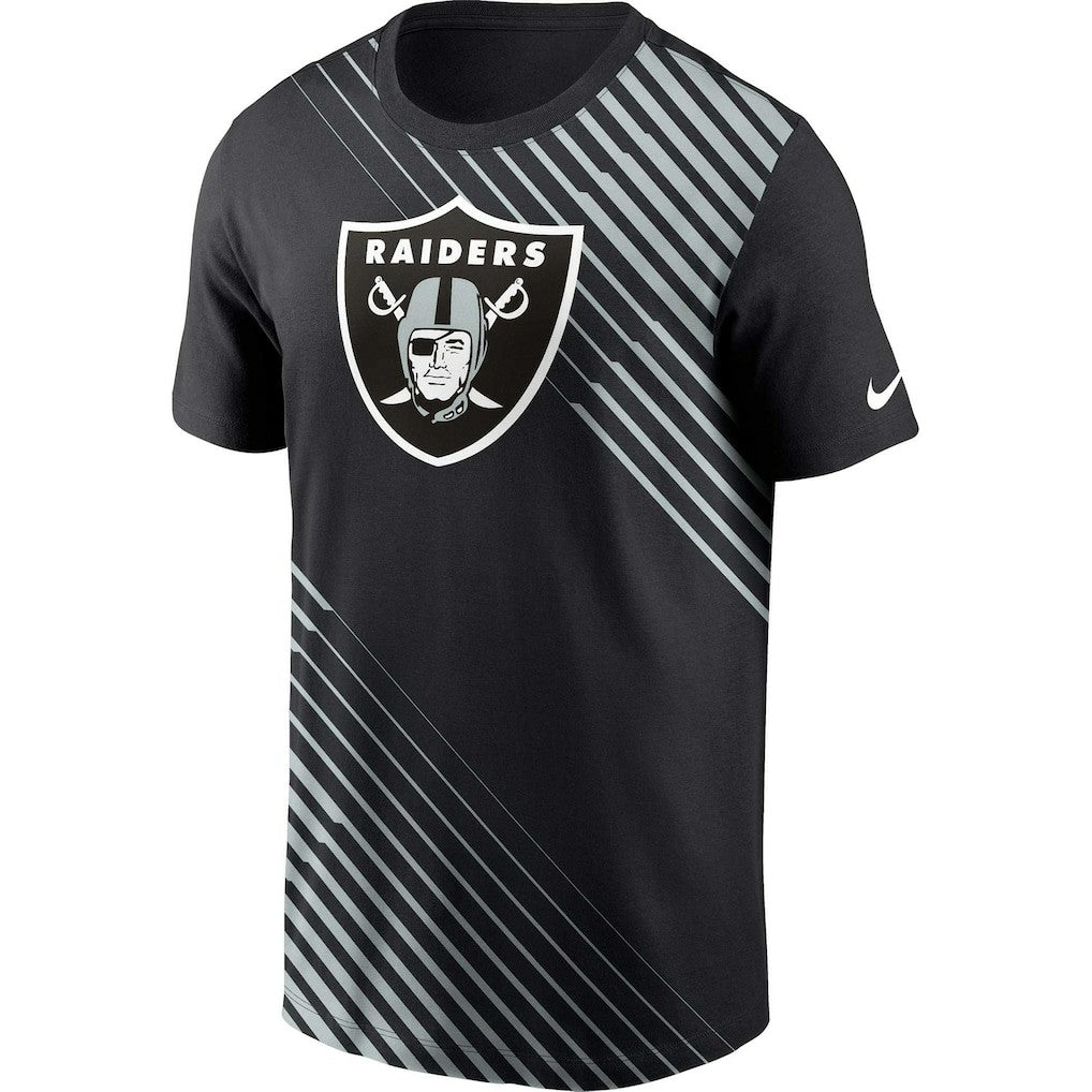 Las Vegas Raiders Yard Line Fashion Asbury T-Shirt - Black T-shirts