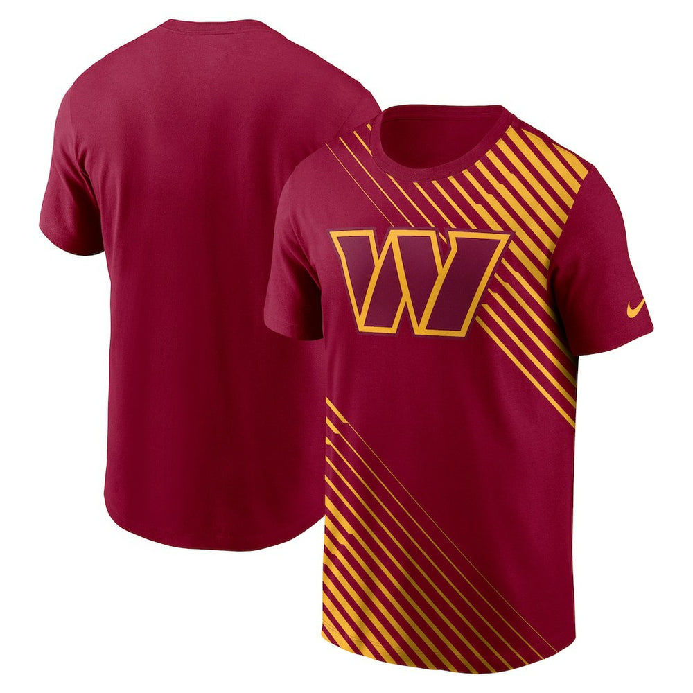 Washington Commanders Yard Line Fashion Asbury T-Shirt - Burgundy T-shirts