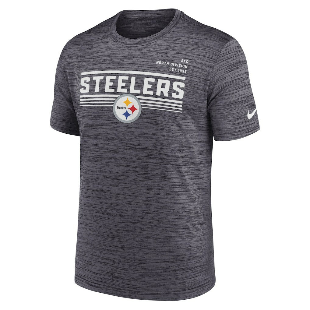 Pittsburgh Steelers Yardline Velocity Performance T-Shirt - Anthracite T-shirts