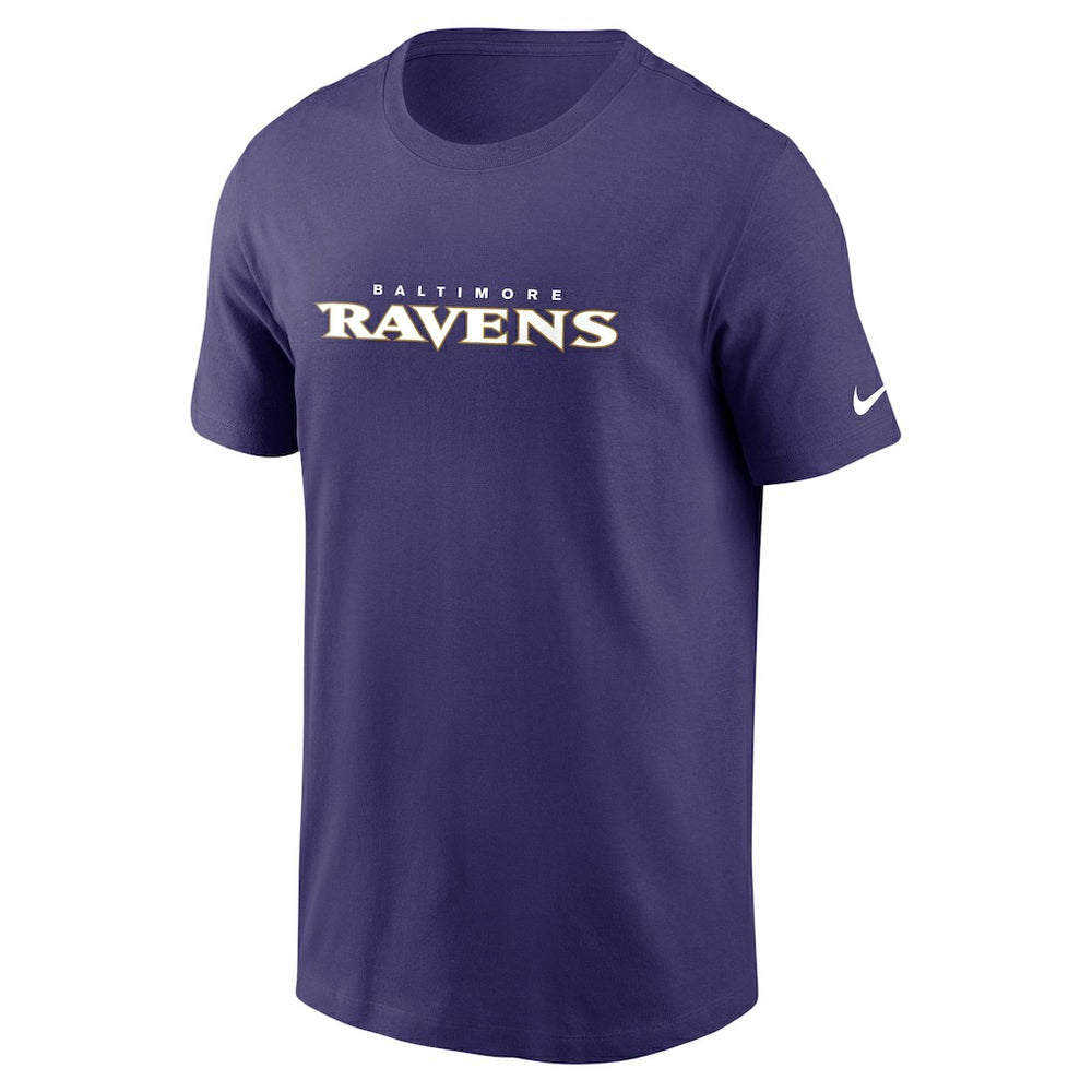 Baltimore Ravens Team Wordmark Essential T-Shirt - Purple T-shirts