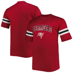 Tampa Bay Buccaneers Big & Tall Arm Stripe T-Shirt - Red T-shirts